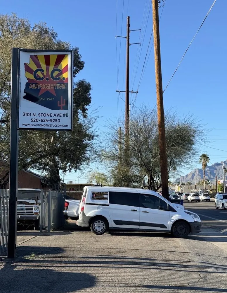C.C. Automotive sign 3101 N Stone Ave